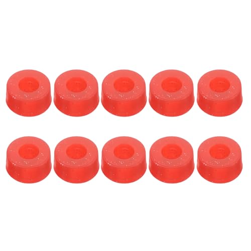 10pcs Roller Skate Shock Absorber Bushings 95a Red PU for Quad Trucks