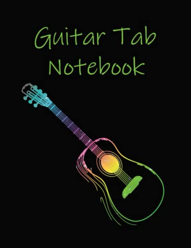 Guitar Tab Notebook: Blank Guitar Tablature Manuscript Paper