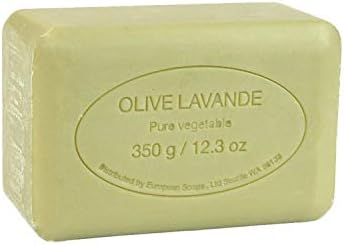 Artisanal French Soap Bar Enriched With Shea Butter, Olive Oil & Lavender, 350 Gram