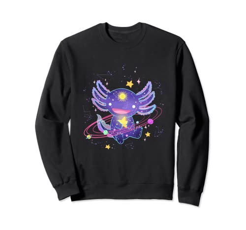 Space Axolotl Kawaii Pastel Goth Japan Anime Esthétique Sweatshirt
