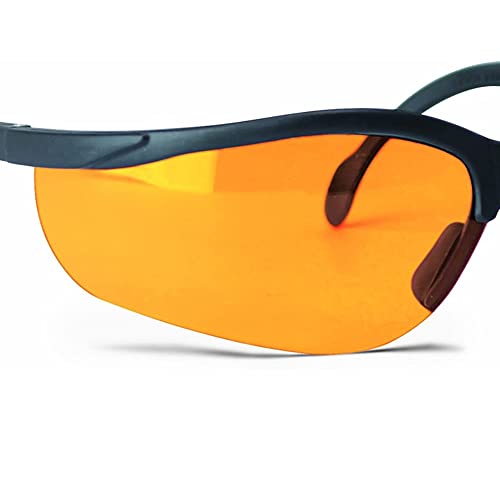 Image of Walker's Sport High-Grade Polycarbonate Lenses Half Frame Soft Rubber Nose Piece Adjustable Safety Shooting Glasses