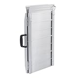 Sécurité antidérapante : la surface de la rampe dispose d'une structure antidérapante qui empêche efficacement les roues de tourner à travers, ce qui garantit la stabilité de l'utilisateur lors de la montée et de la descente et augmente la sécurité lors de la traversée