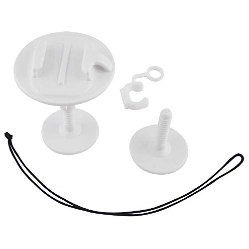 Hensych Bodyboard Wakeboard Mousse Planche de Surf Kit de Montage Surfing Mount avec Sangle Anti-Perte pour GoPro Hero 8/7/6/5/4/3 + / 3/2 / 1.etc (Blanc)