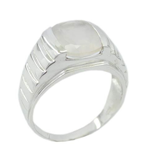 Bague argent rose naturelle délicate en sterling 925