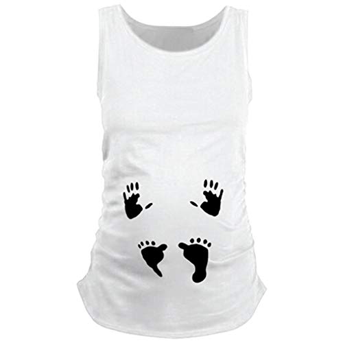 Mitlfuny Shirt Camiseta Premamá Estampado bebé asomándose para Mujer Maternidad Linda impresión...