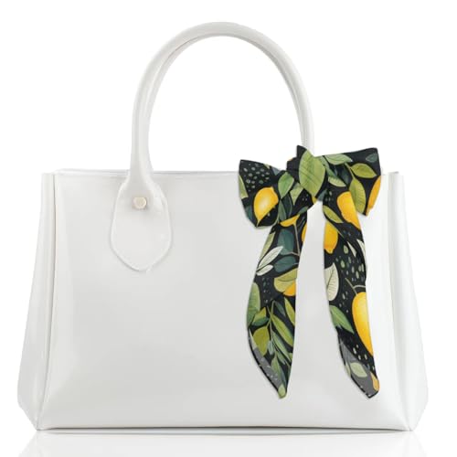 Floral Lemon Printed Fashion Hair Scarf Lightweight Silk Feeling Head Scarf Square Bandanas for Women4