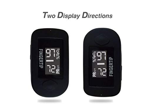 Concord Blackox Fingertip Pulse Oximeter With Reversible Display, Carrying Case, Lanyard And Protective Cover #TOP2