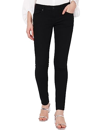 Image of Vero Moda Women Black Low-Rise Stretchable Jeans