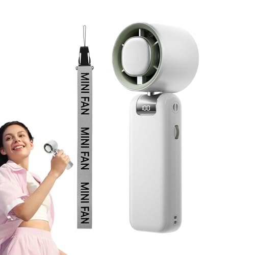 Ventilador portátil, ventilador portátil - Ventilador de aire de enfriamiento ajustable de 3 velocidades,USB recargable, pequeño refrigerador portátil para hogar, estudio, viajes, compras, acampar