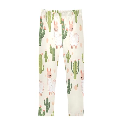 Bolaz Toddler Girls Leggings Printed Yoga Pants Leggings Cactus Alpaca for Kids