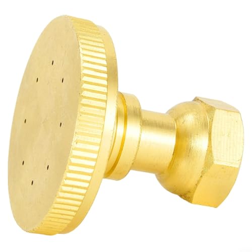 8 Hole Adjustable Garden Brass Sprayer Nozzle for M14 Fitting, Suitable for All Agricultural Irrigation Needs (Straight)