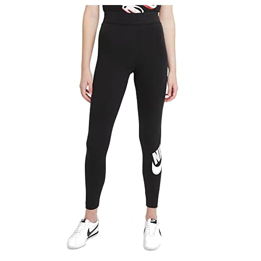 Nike Mujer Leggings, Black/(White), S