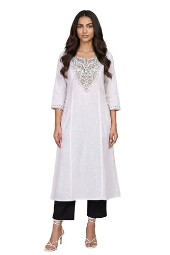 Aurelia Kurta pur coton brodé tunique ample anti chaleur