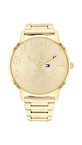 Tommy Hilfiger Gold Dial Round Shaped Casual Women Watch_TH1782366W (B0CW1QCR33) Amazon Price History, Amazon Price Tracker