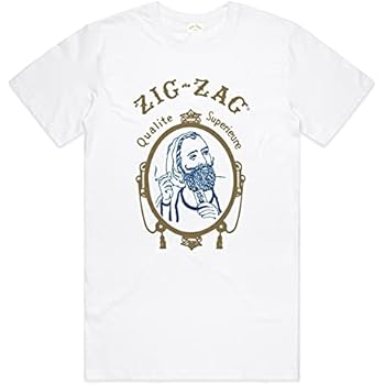 Pride Apparel ZIG-ZAG Rolling Papers - Vintage Classic T-Shirt - White - Large