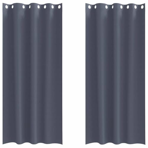 Rideaux occultants anthracite à triple tissage pour bloquer la lumière - 2
