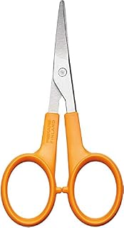 Fiskars Curved Manicure Scissors, Scissors Length: 10 cm, Steel/Synthetic Material, Classic, 1000813