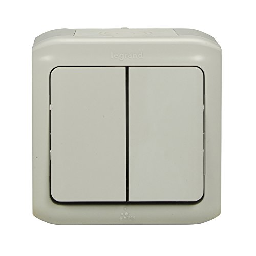Legrand 782381 Surface-Mounted Double Toggle Switch Splash-proof (IP44) for Wall Mounting, Standard-weiß - Image 2