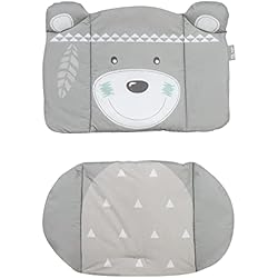 Trona Sit Up roba Cojín de Trona Indibear - 2 Piezas - Reductor de Asiento - Inserto de Asiento para Todos los Modelos Sit Up - Estampado de Oso Indio - Marrón / Blanco