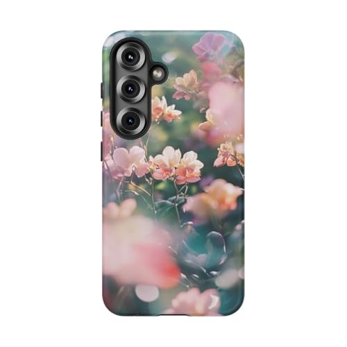 Coque S25 rigide mate fleurie pour eviter traces et rayures