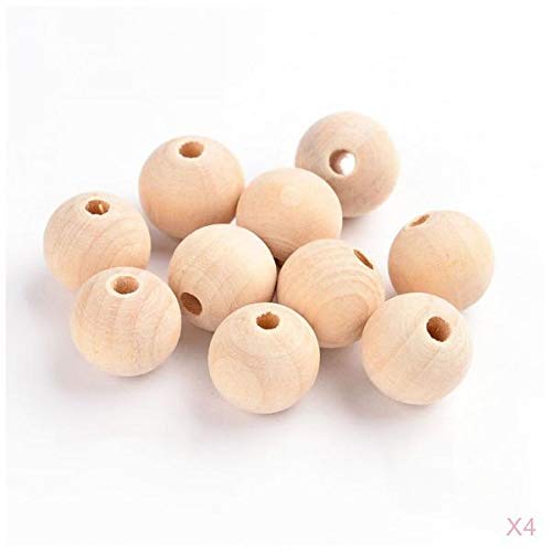 SNAPPSY 200Pcs Natural Round Wooden Bead Ball Jewellery Making Findings 6mm-picture-21