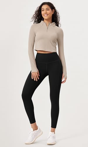 ODODOS-ODLEX-2-Pack-78-High-Waist-Workout-Leggings-with-Pockets-for-Women-25-28-Tummy-Control-Athletic-Yoga-Pants