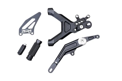 Commandes reculées BMW M1000 RR platines ajustables bleu contre glisse botte