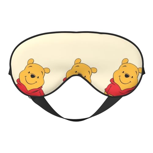 くまのプーさん 睡眠用 遮光 目隠し 可愛い 安眠 快眠 軽量 キャラクターズ グッズ ポーチ付き ケース付き 自由調整可能 子供 男の子 女の子 ds130