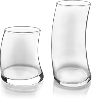 Libbey 16-Piece Swerve Glassware Set by Libbey