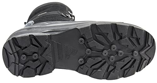 Kamik Men's Nation Plus Snow Boot, Black/Charcoal, 8.5 W US4