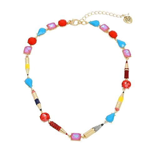 Betsey Johnson Womens Back To School Pencil Collar Necklace
