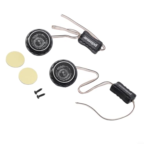 Rehoetom Coppia di 140 W Super High Frequency Car Audio Dome Tweeter Altoparlanti con Crossover integrato, impedenza 4Ω, 3.5KHz-25KHz Gamma di frequenza, per auto
