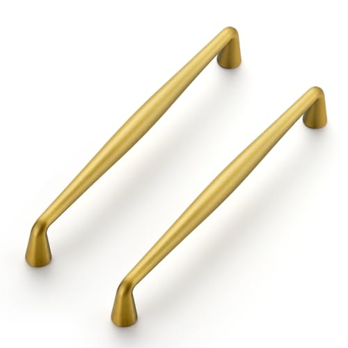 Image of Ravinte Brushed Brass Cabinet Handles Solid Handles,6-1 /4 Inch,5 Pack