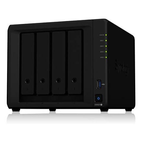 Synology DS920+ 4 Bay NAS Enclosure, Black Cover