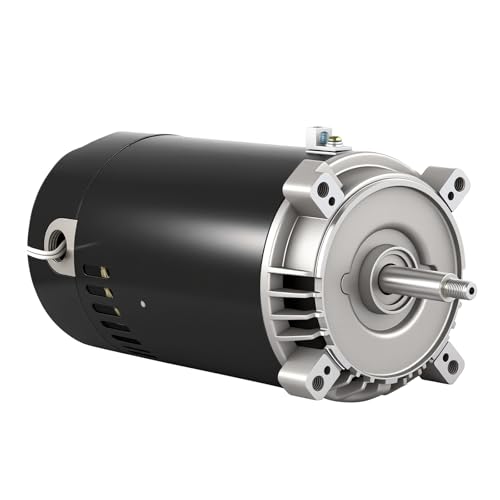 UST1102 Pool Pump Motor 1 HP Compatible with Hayward Super Pump, Super II, Max Flow, Northstar & Jacuzzi Magnum Pump, 1.0 Horsepower Single Speed Round Flange Pool Motor 115/230V 3450 RPM 56J Frame by BENXUTO - Used condition - US$128.18
