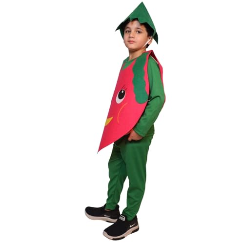Image of Kaku Fancy Dresses Fruit and Vegetable Costume Paper Cutout with Cap For Kids | Healthy Food Costume For Boys & Girls (Tracksuit Not Included)