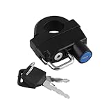 Gatuida Bloqueo de 25 mm Cerrar candado Universal para Casco de candado para Cerradura portátil Helmet Lock Motorcycle Helmet candado para Casco de Bloqueo del Casco Black