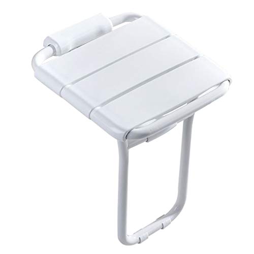 Tabouret de douche mural pour handicapés - Siège de bain rabattable avec pieds - 2