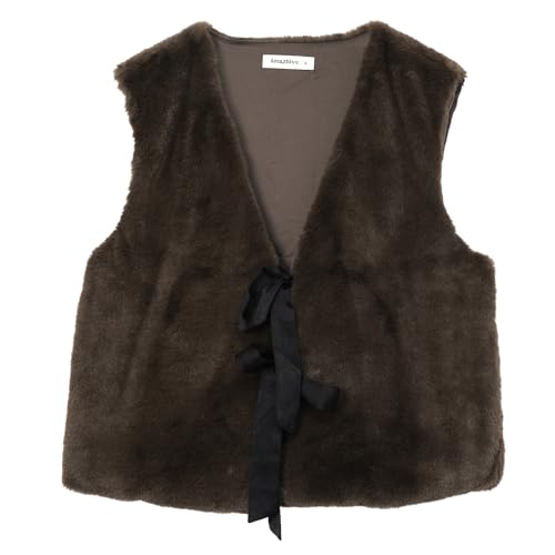 Chaleco de piel sintética ligero estilo casual para invierno y primavera 3