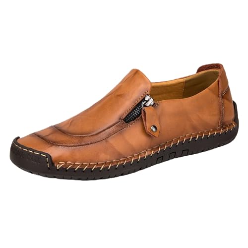 Zapatillas de cuero para hombre y botas casuales de conducción
