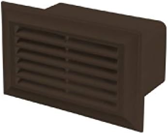 Blauberg UK Decor 81X136 Brown Flat Plastic Duct Air Brick Wall Grille-110x54mm-Brown, 110x54mm
