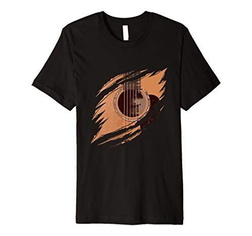 Guitar In Me Tear Cool Guitarist Music Musician Gift Premium T-Shirt