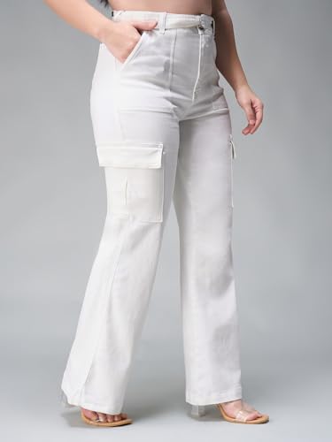Image of Miss Chase A+ Women's Bootcut High Rise Stretchable Denim Jeans