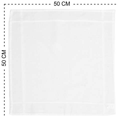 Image of Caruso Italy 100% Cotton Men's Italia Handkerchief | Luxurious, Soft, and Ultra-Absorbent Handkerchief For Men | 50cm X 50cm