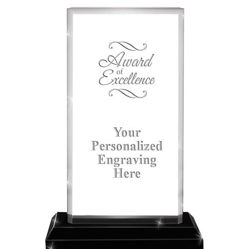 Crown Awards 6.25" Billboard Skyline Award of Excellence Acrylic Award, Custom Engraved Award of Excellence Trophy, Free Engraving Included