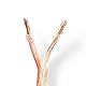 Nedis - Lautsprecherkabel - 2x 6.00 mm² - CCA - 25 m - rund - Eingewickelt - PVC - Transparent