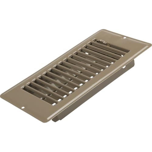 UNITED STATES HDW V056IB V-056IB Metal Mobile Home Floor Register with Damper to Adjust Air Flow