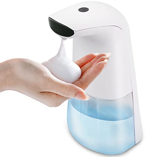Premium Automatic Soap Dispenser(250Ml), Touchless Hands Free No Touch Motion Sensor Foaming Pump For Bathroom, Kitchen, Countertop White #TOP20