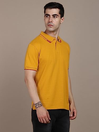 Image of Dennis Lingo Men's Regular Fit Solid Polo Cotton T-Shirt