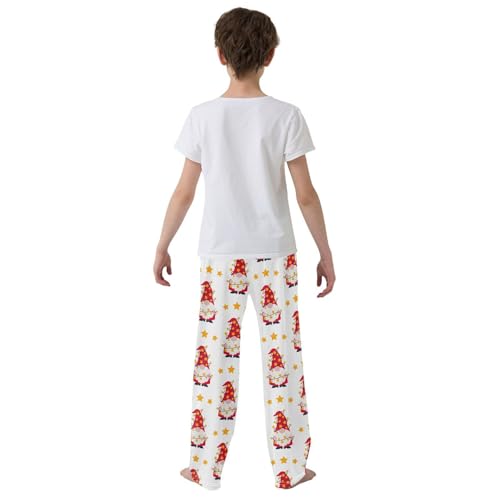 Gnome Star Lamps Boys Long Pants Soft Trousers Elastic Waist Kids Lounge Bottoms with Pockets S-XL3
